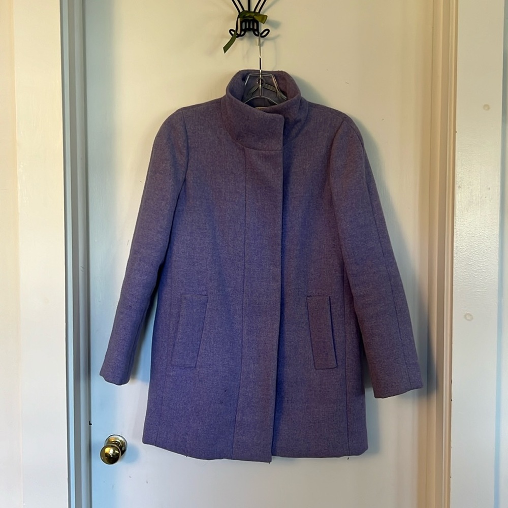 JCREW coat purple size 2 petite